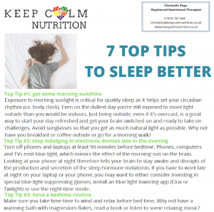 Tips to sleep better